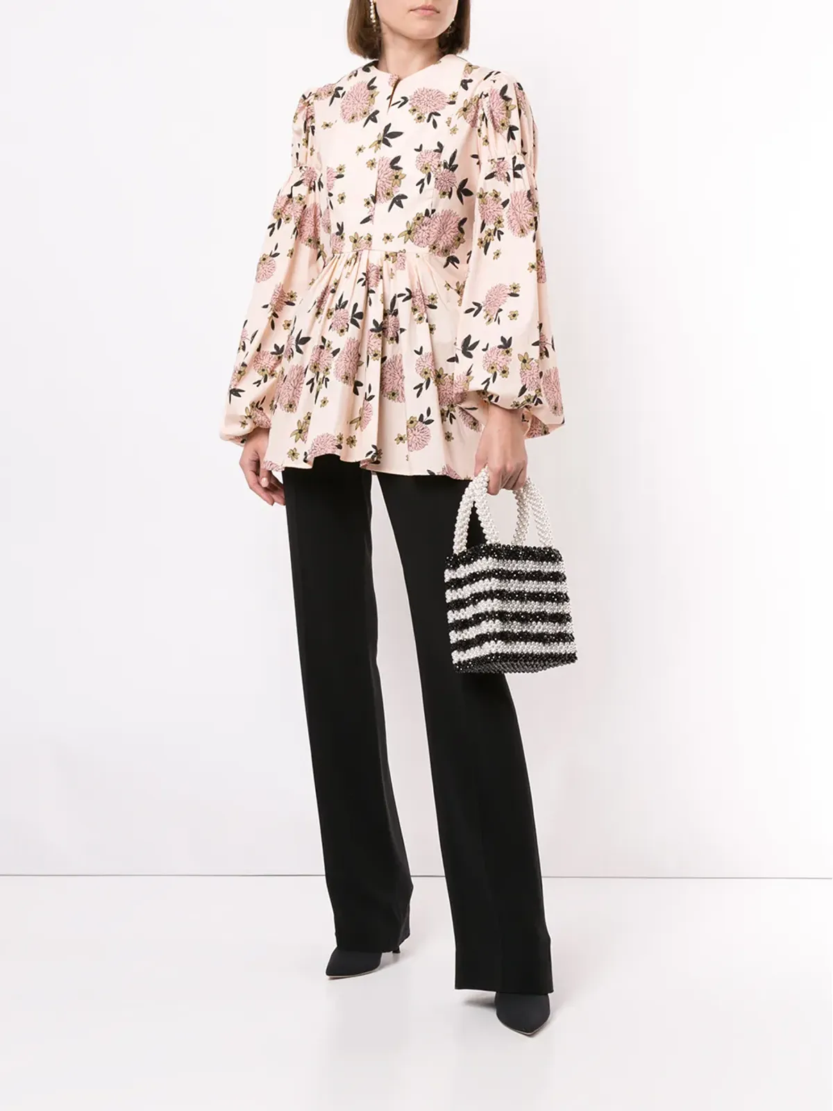Macgraw ヒビネーション フローラルプリント ブラウス ピンク - 画像2