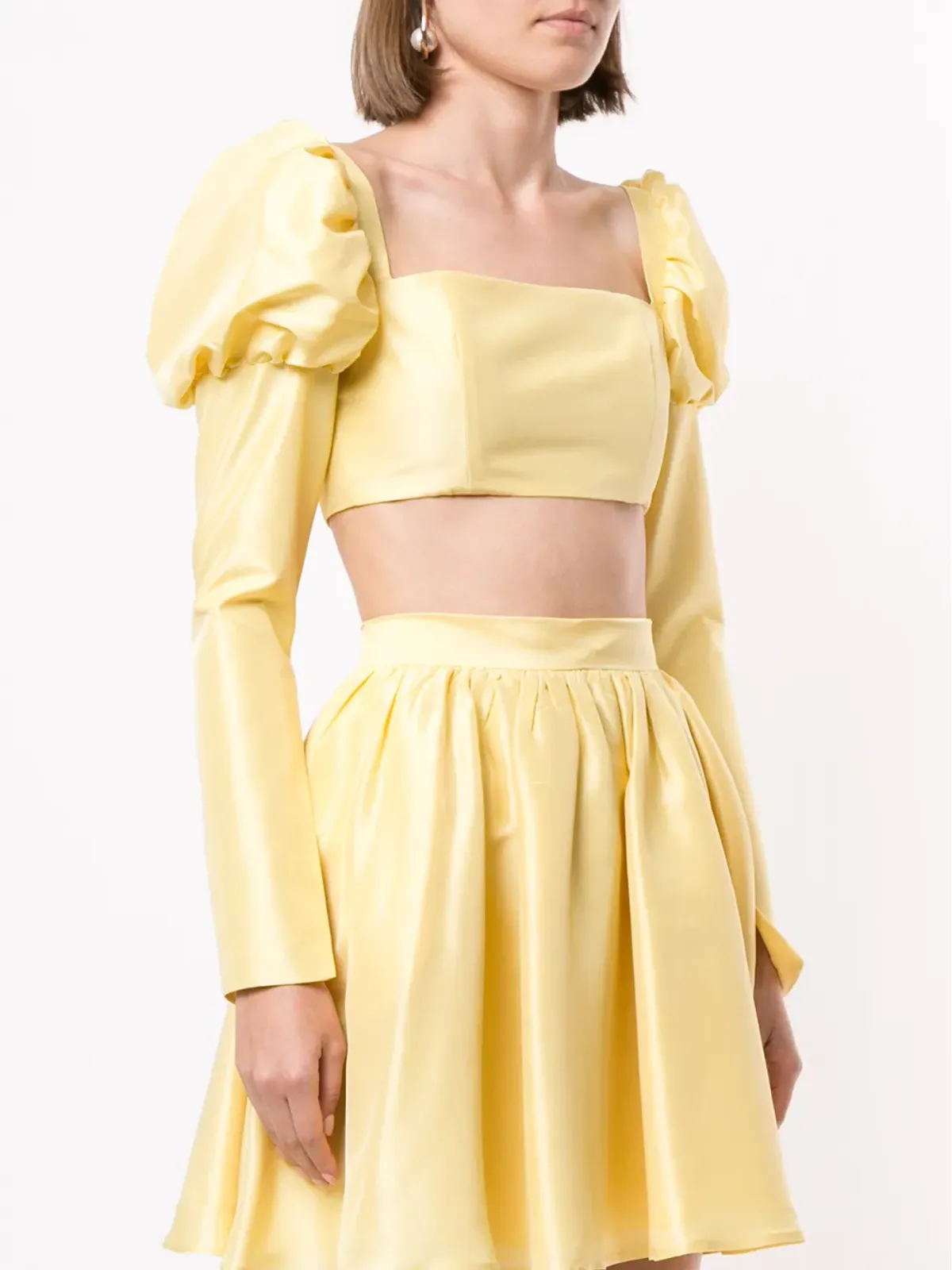 Macgraw Canary crop blouse - 画像3