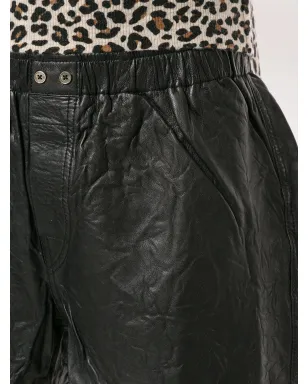 Zadig&Voltaire ラムレザー ハイライズ シワ加工ショーツ - サムネイル5
