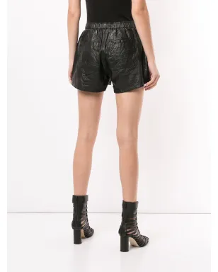 Zadig&Voltaire ラムレザー ハイライズ シワ加工ショーツ - サムネイル4