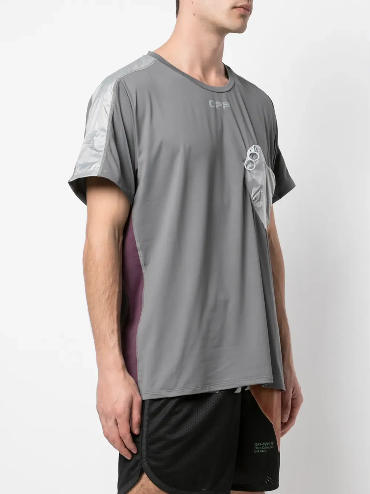 Off-White ポーチポケット付きTシャツ - 画像3