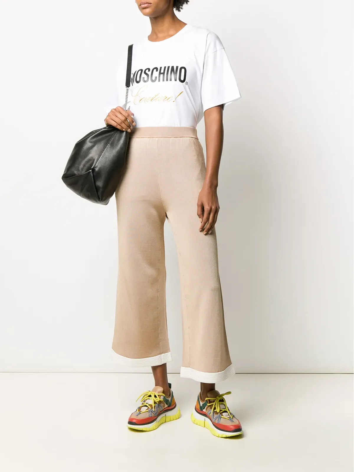 Boutique Moschino クロップドワイドパンツ - 画像2