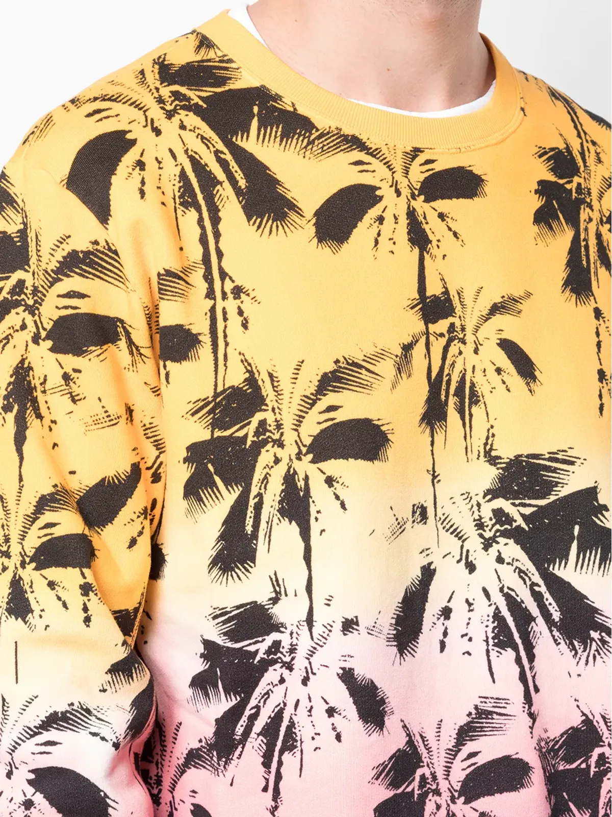Saint Laurent palm-trees print sweatshirt - Multicolour - 画像5