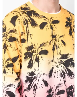 Saint Laurent palm-trees print sweatshirt - Multicolour - サムネイル5