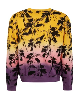 Saint Laurent palm-trees print sweatshirt - Multicolour - サムネイル2