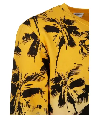 Saint Laurent palm-trees print sweatshirt - Multicolour - サムネイル3