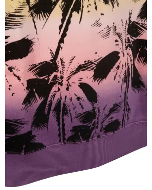 Saint Laurent palm-trees print sweatshirt - Multicolour - サムネイル4