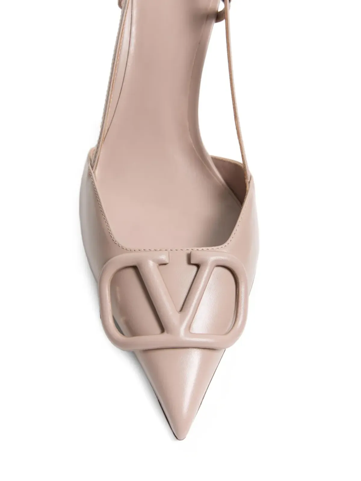 Valentino Garavani 85mm VLogo Signature スリングバックパンプス - 画像4