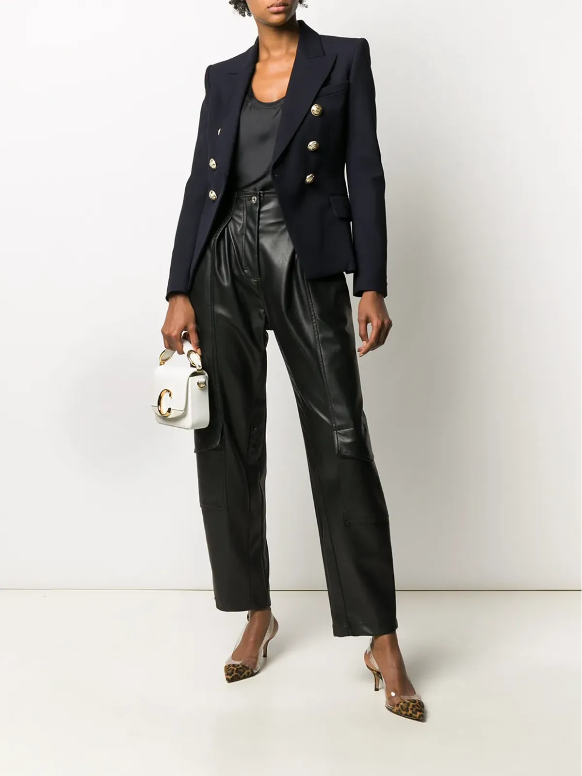 Balmain ダブルブレスト・フィットブレザー - 画像2