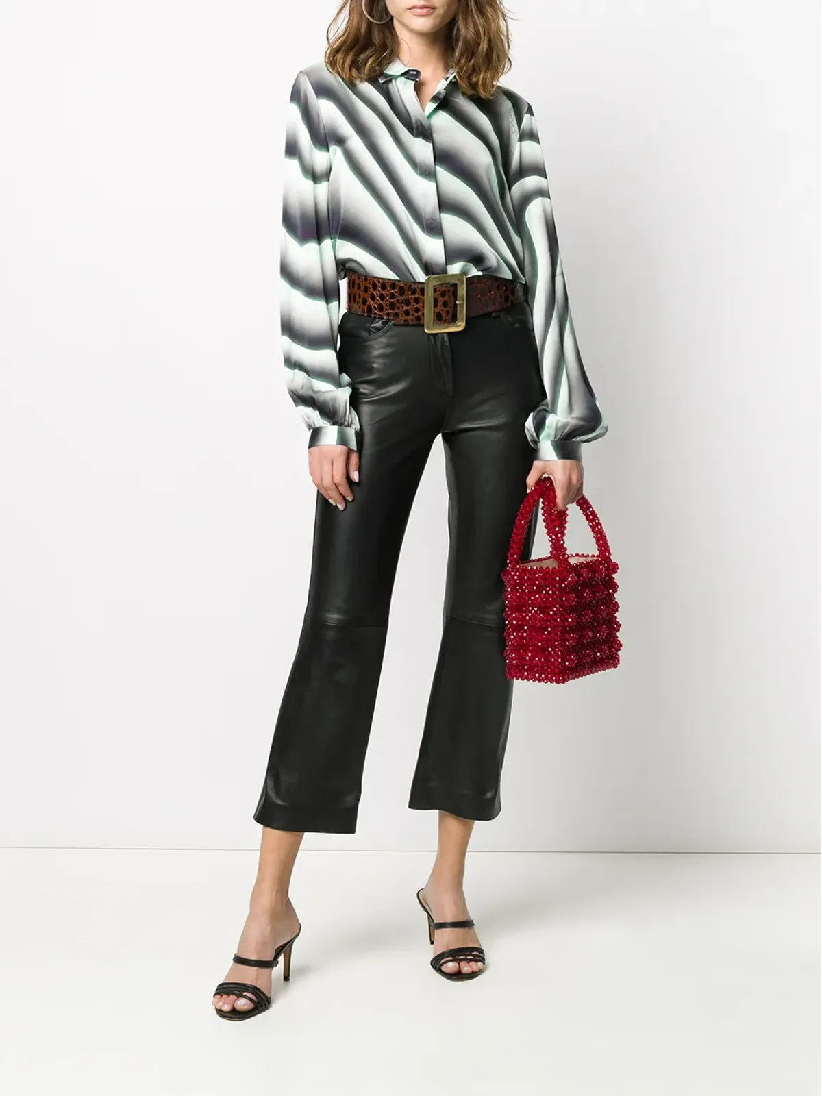 Just Cavalli illusional print shirt - Black - 画像2