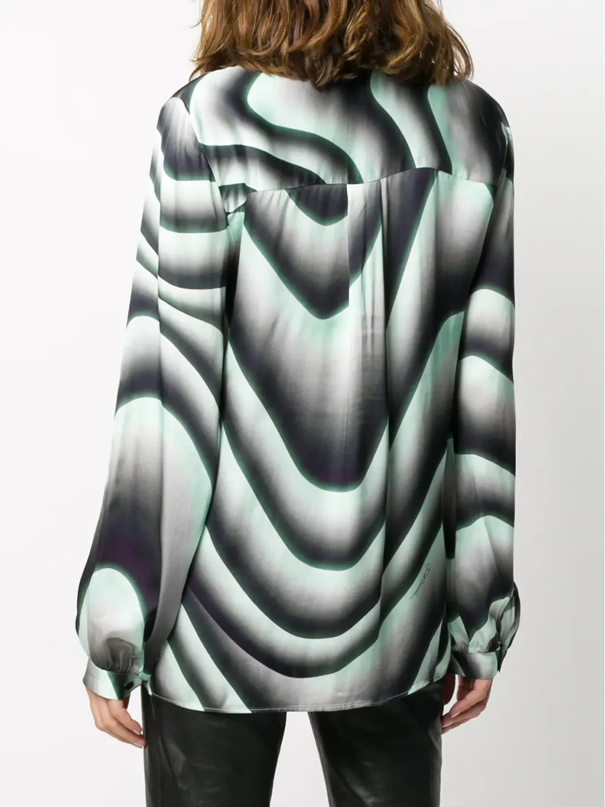 Just Cavalli illusional print shirt - Black - 画像4