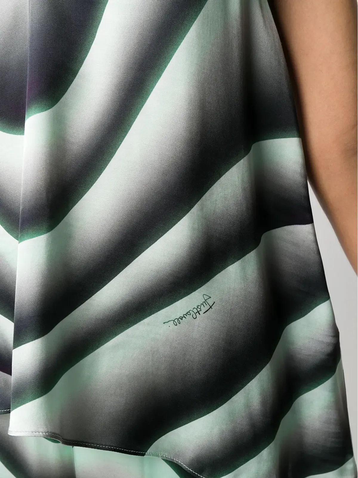 Just Cavalli ウェーブプリント アシンメトリックトップ - 画像5