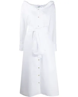 Kenzo タイウエストボタン・スルー ミディドレス - White - サムネイル1