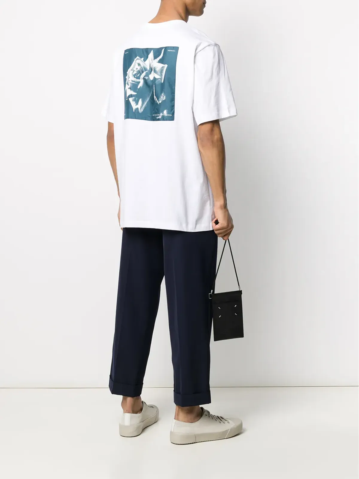 OAMC ロゴ入りフローラルプリントTシャツ - 画像2