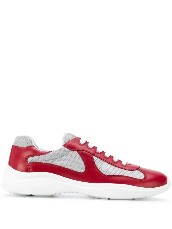 Prada Prada ロー・トップ・フラットフォーム スニーカーの商品画像