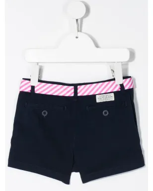 POLO RALPH LAUREN KIDS ストライプ柄ベルト付きショートパンツ - サムネイル2