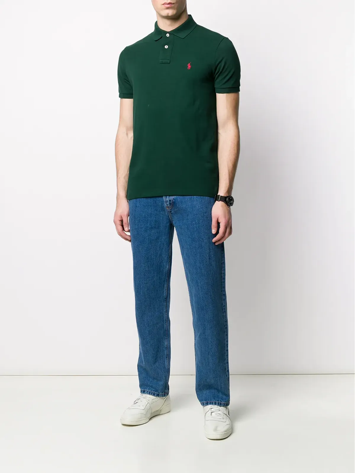 Polo Ralph Lauren ロゴ刺繍ピケポロシャツ グリーン - 画像2