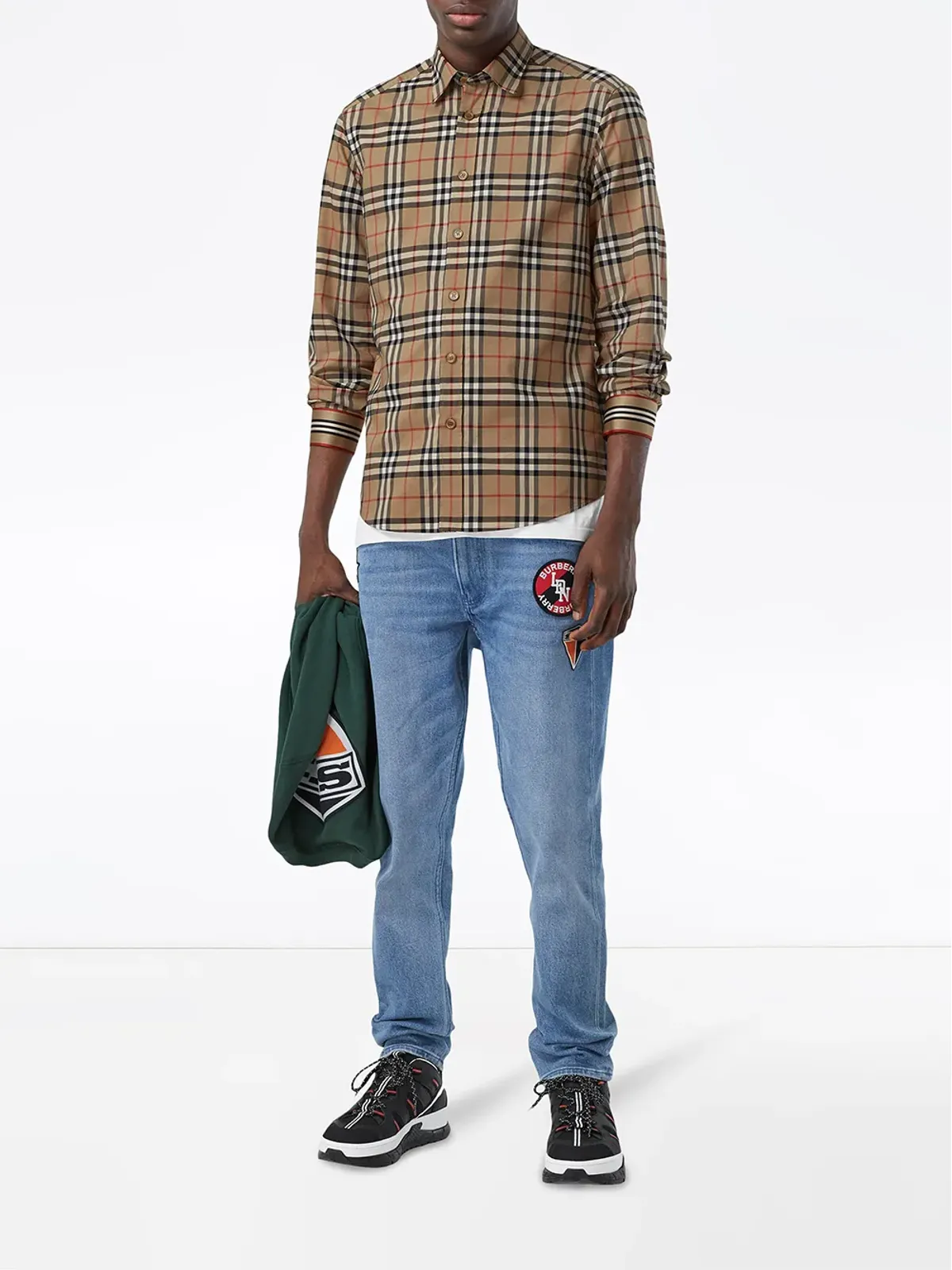 Burberry アイコンストライプ カフ付き ヴィンテージチェック シャツ - 画像2