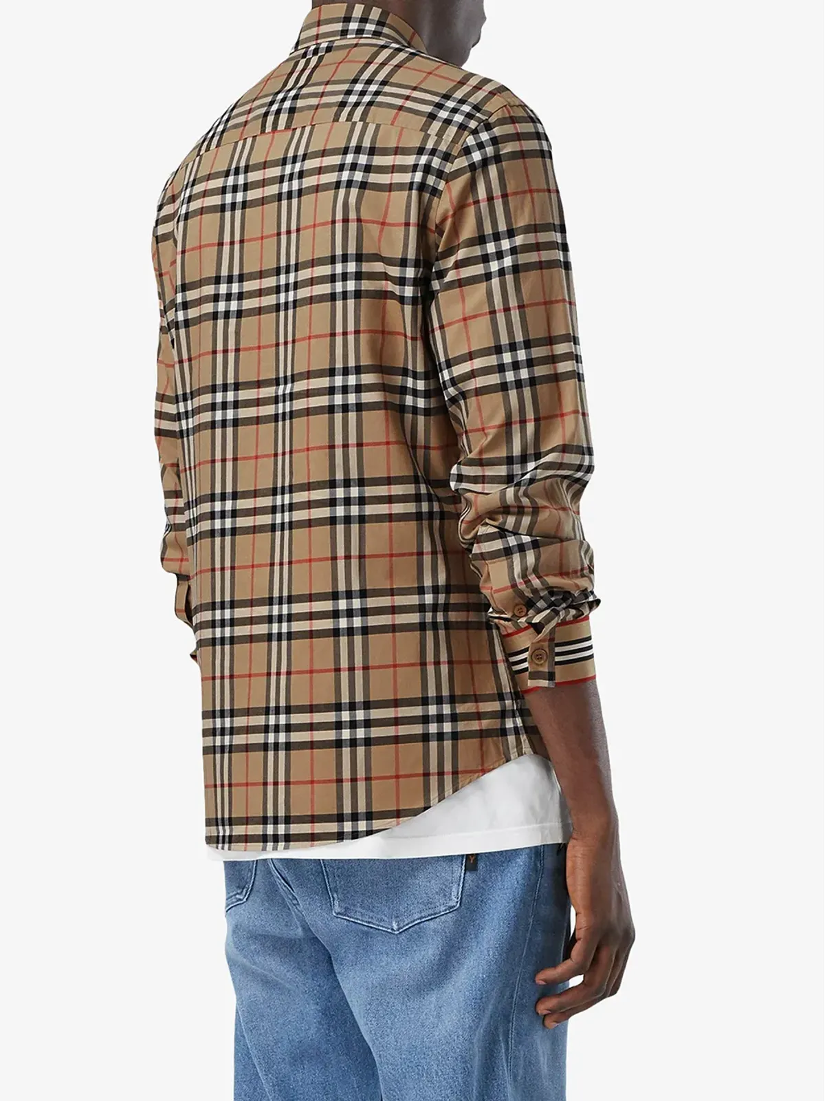 Burberry アイコンストライプ カフ付き ヴィンテージチェック シャツ - 画像4