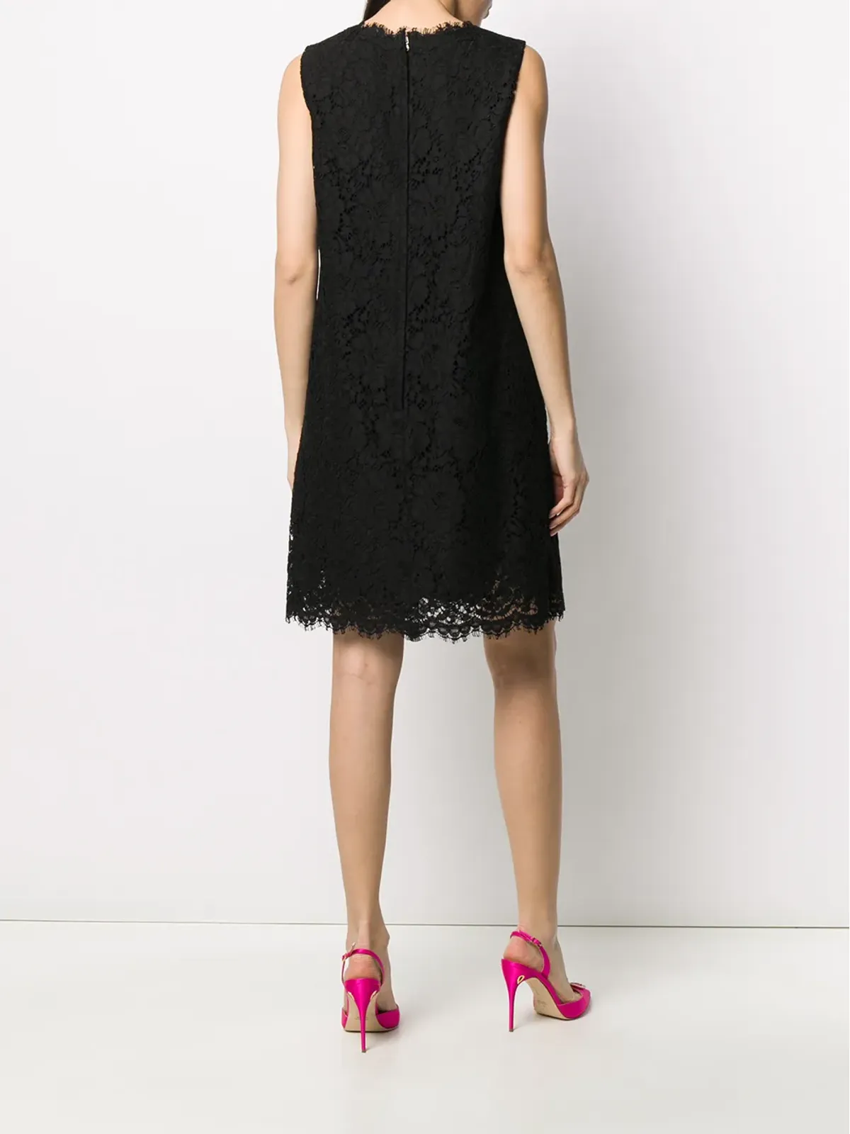 Dolce & Gabbana レースオーバーレイ ノースリーブ ミニドレス - 画像4