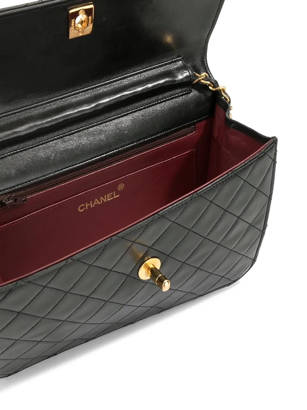 CHANEL Pre-Owned 1990s CC ダイヤモンドキルト 2ウェイバッグ - ブラック - 画像5