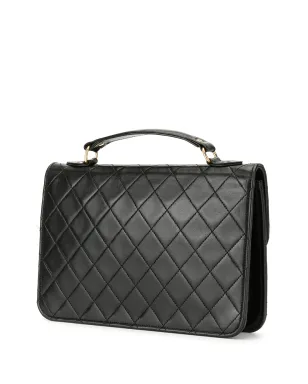 CHANEL Pre-Owned 1990s CC ダイヤモンドキルト 2ウェイバッグ - ブラック - サムネイル3