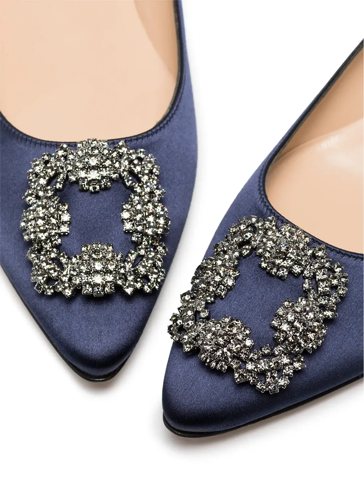 Manolo Blahnik Hangisi アップリケ フラットパンプス - 画像2