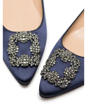 Manolo Blahnik Hangisi アップリケ フラットパンプス - サムネイル2