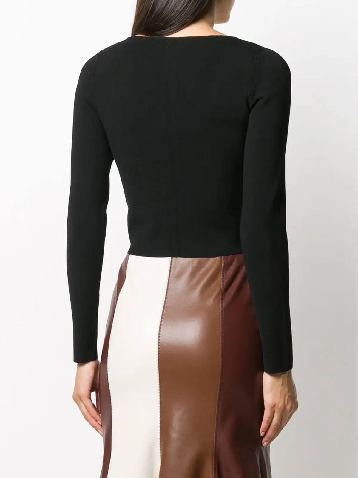 Proenza Schouler White Label スクープネック長袖ニットジャンパー - 画像4