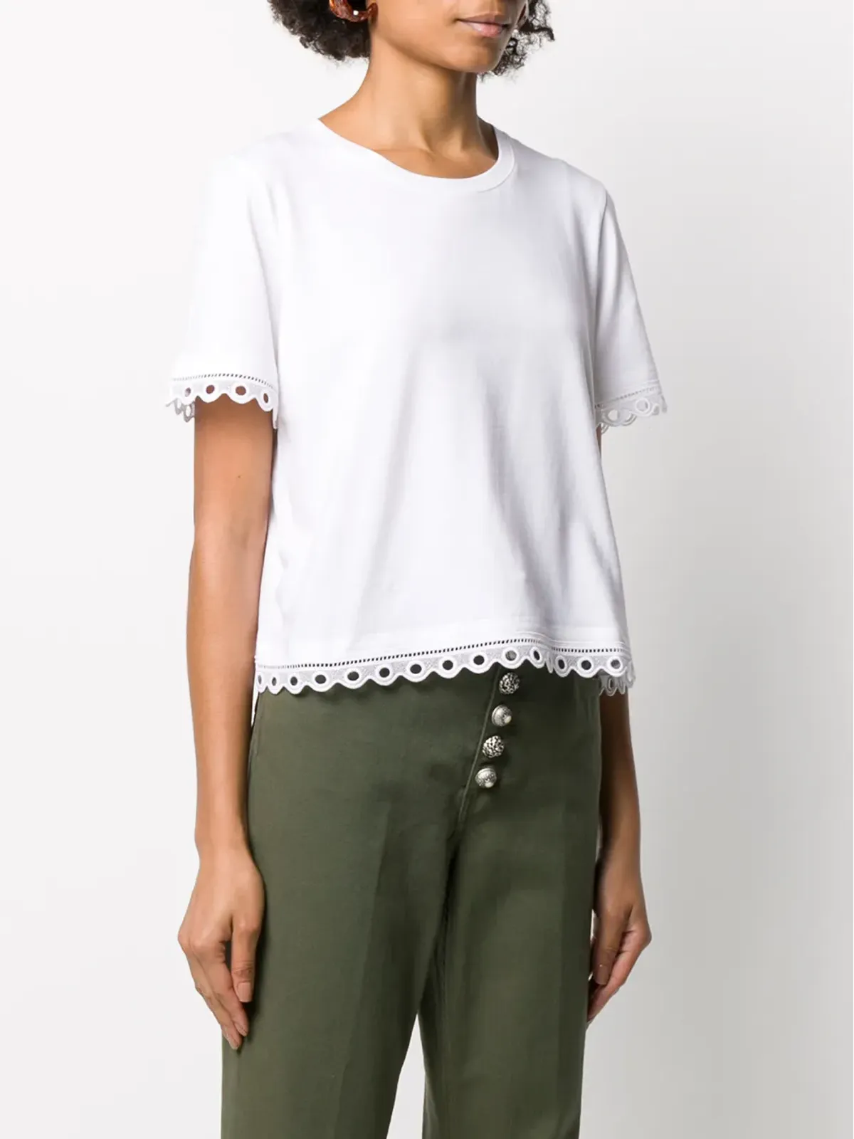 DONDUP 刺繍Dロゴ Tシャツ - 画像3