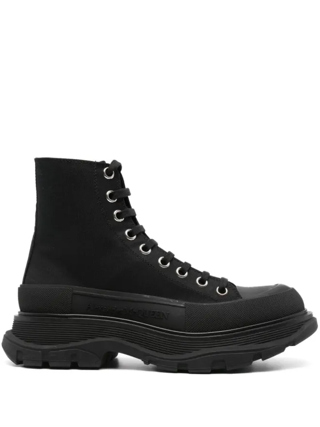 Alexander McQueen Alexander McQueen トレッドスリック ブーツ ブラックの商品画像