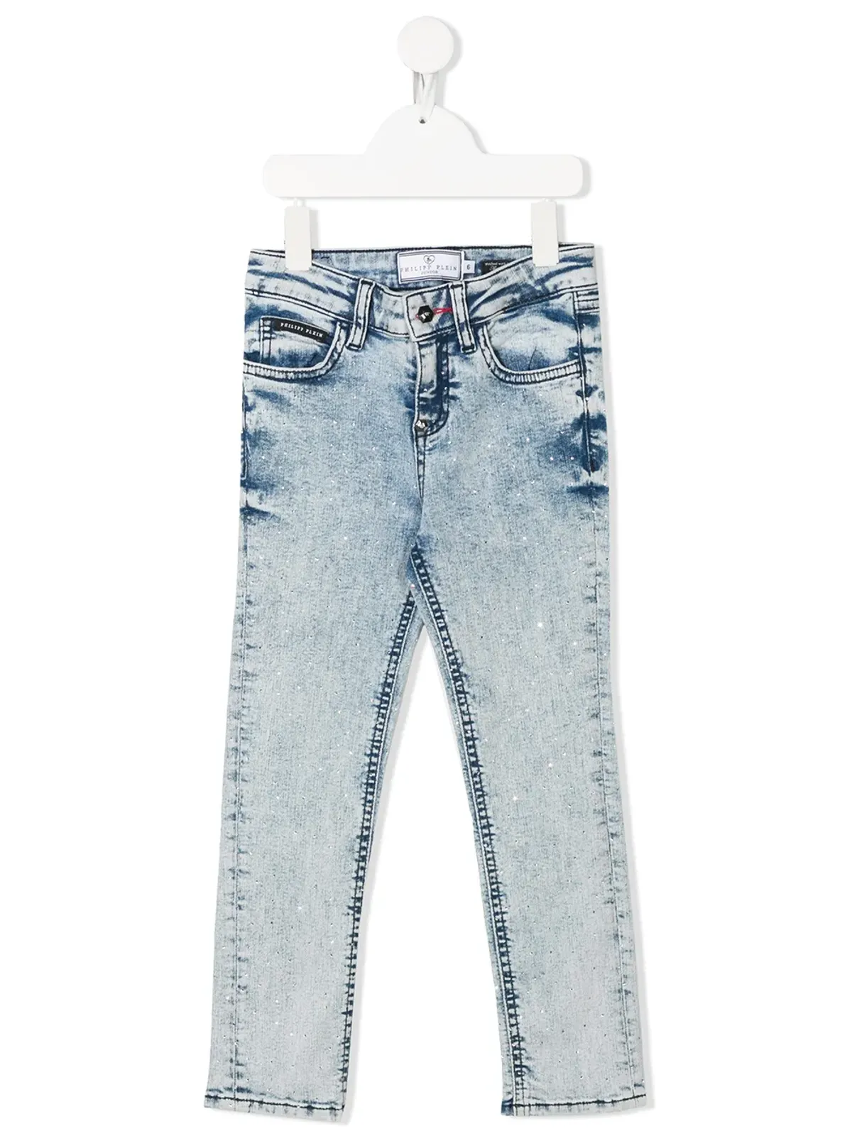 Philipp Plein Junior ミッドライズ・スリムジーンズ - 画像1