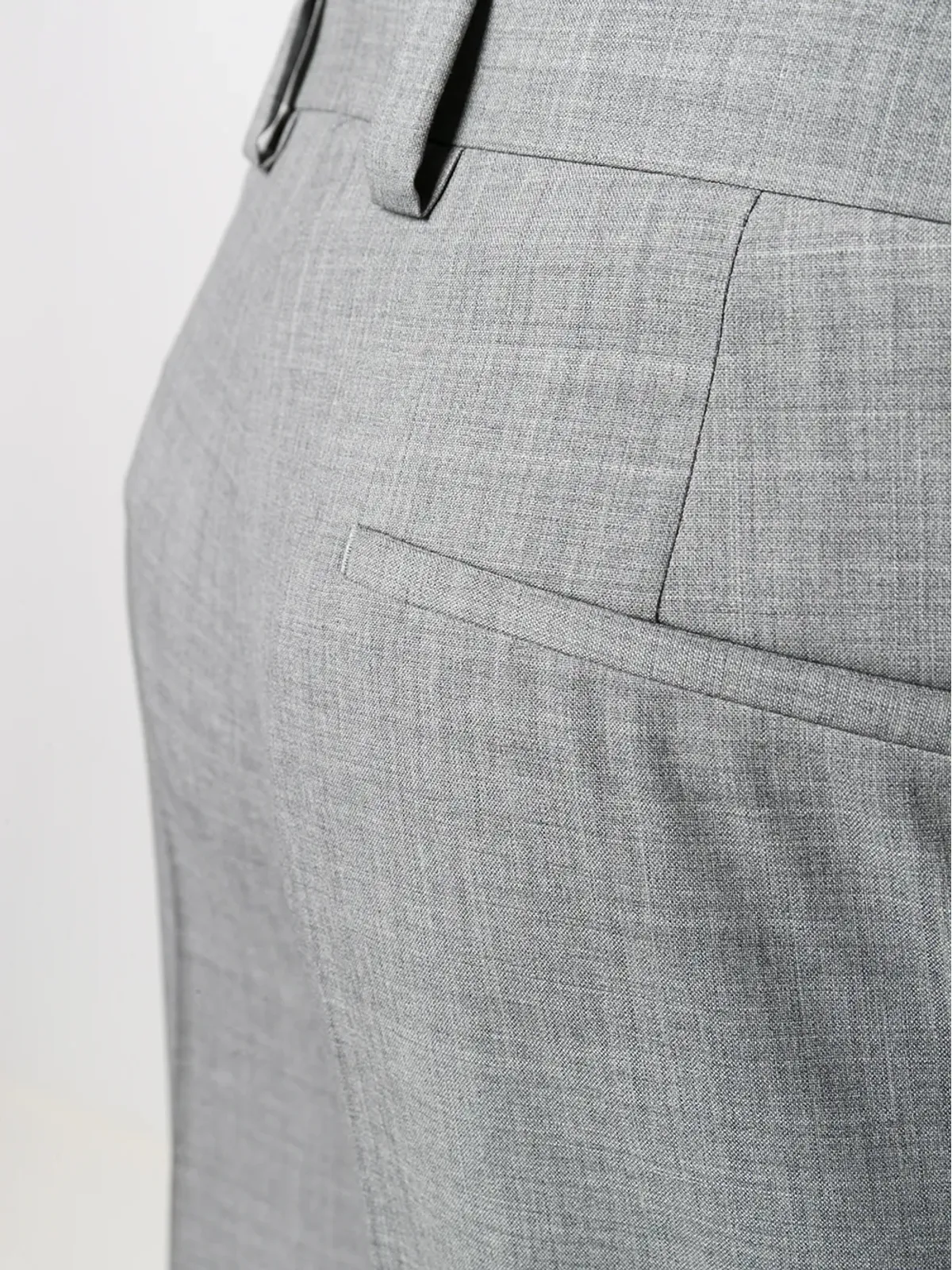 Brunello Cucinelli ミッドライズ テーラードパンツ グレー - 画像5