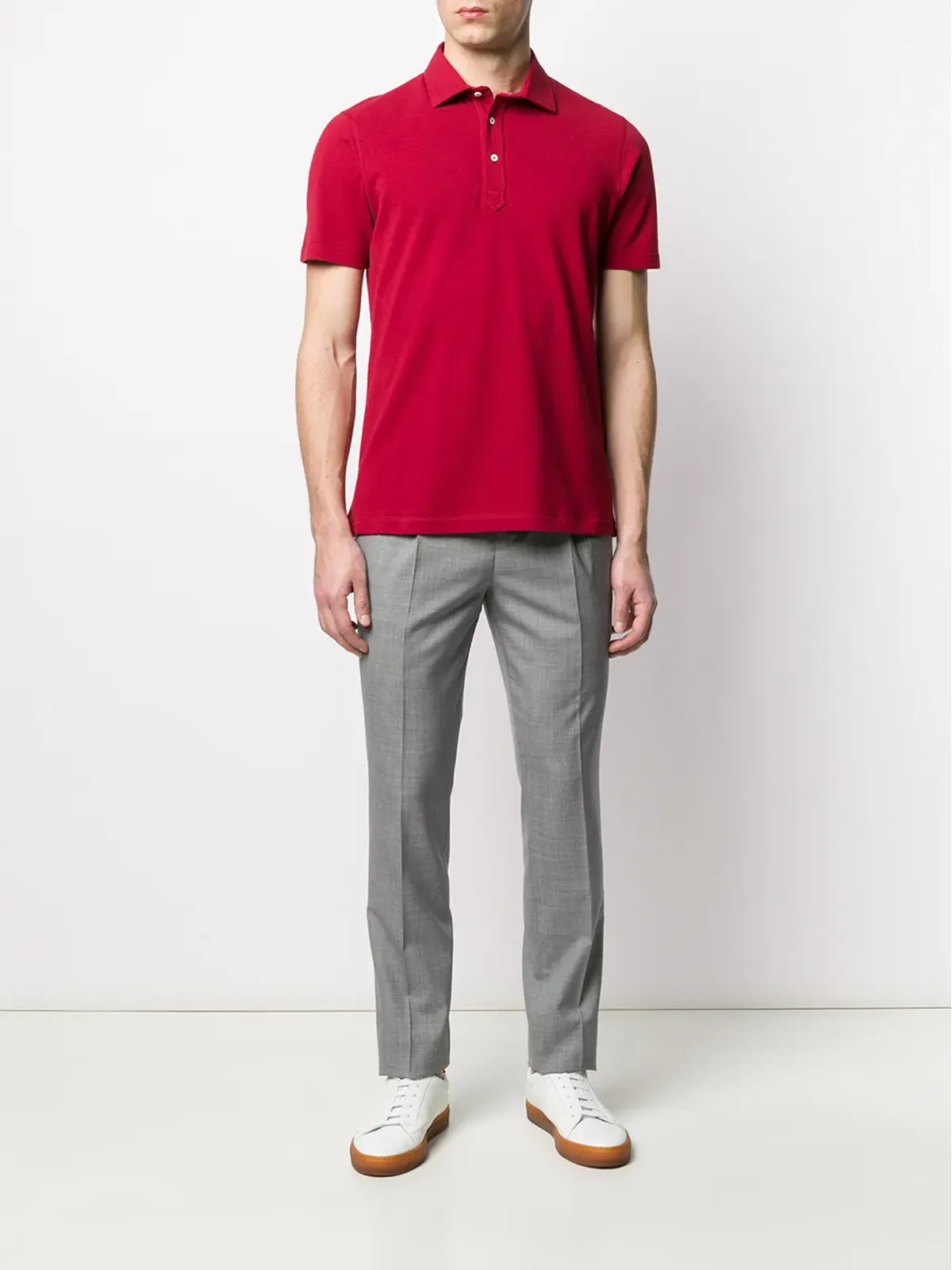 Brunello Cucinelli ミッドライズ テーラードパンツ グレー - 画像2