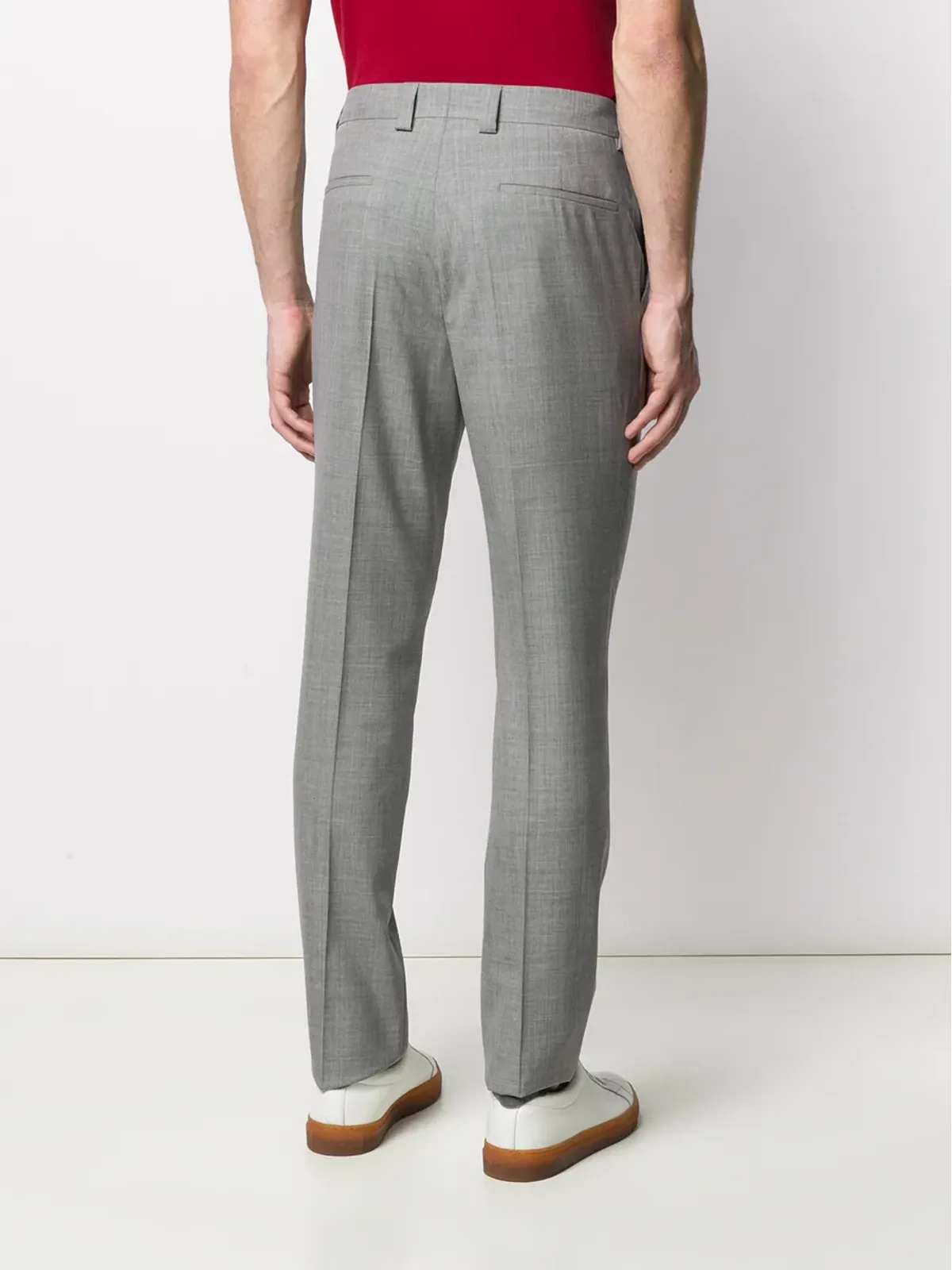 Brunello Cucinelli ミッドライズ テーラードパンツ グレー - 画像4