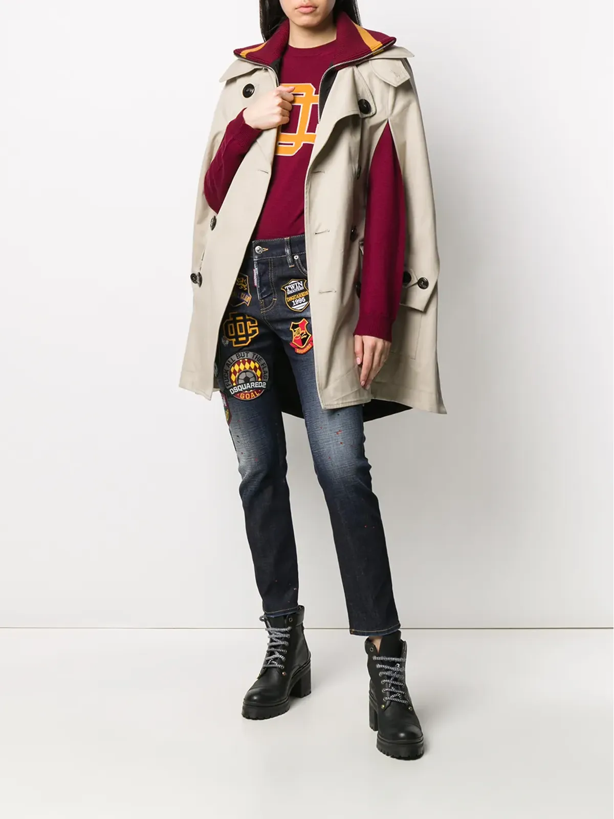 DSQUARED2 ロゴ入りニットセーター - 画像2