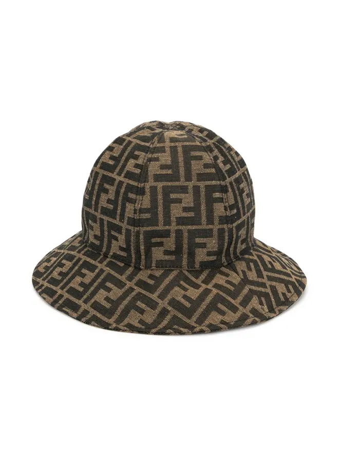 Fendi Kids Fendi Kids FFモノグラム サンハット（ブラウン）の商品画像
