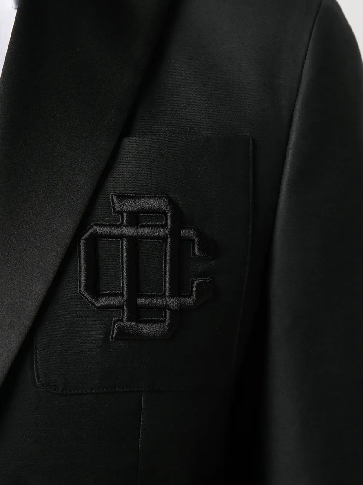 DSQUARED2 刺繍ロゴ ブレザー - ブラック - 画像5