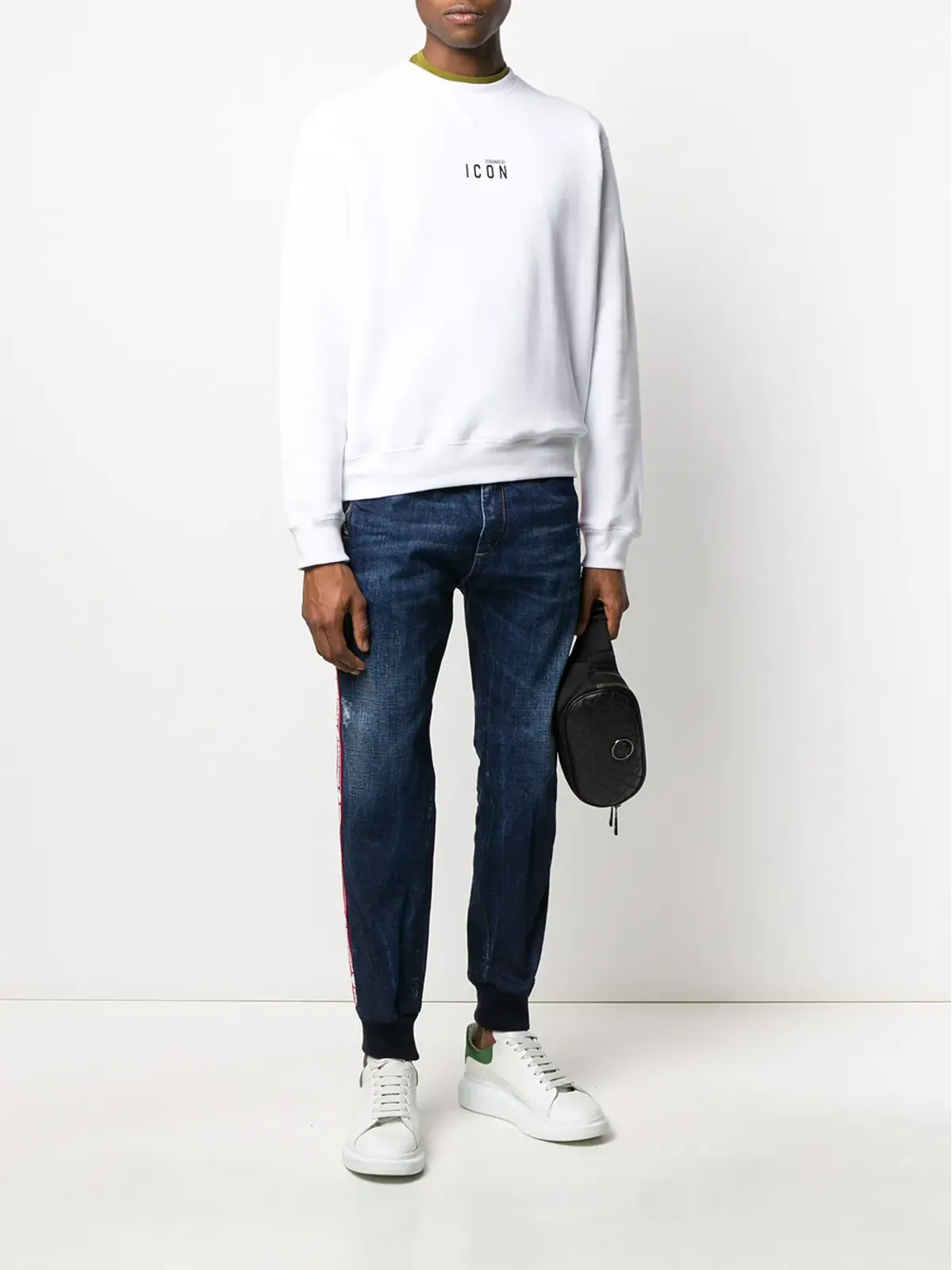 DSQUARED2 ミニアイコンプリント クルーネック スウェットシャツ - 画像2