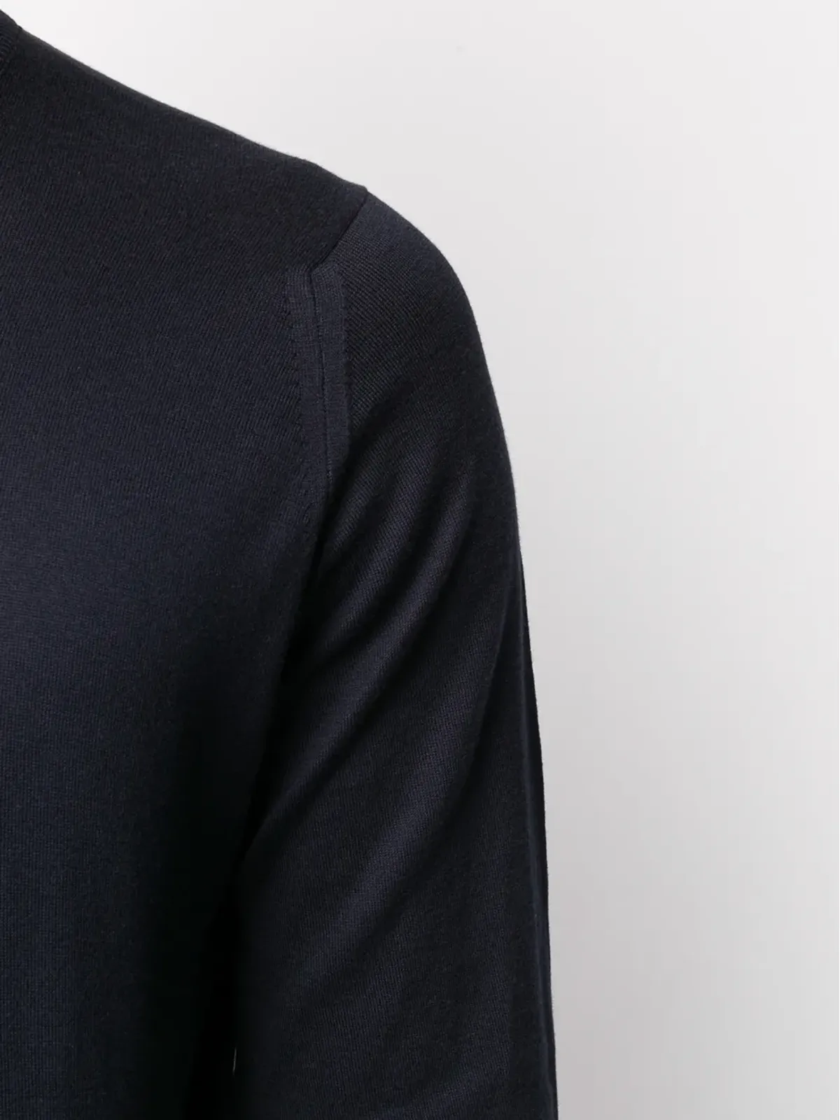 John Smedley Hatfield knitted jumper - ネイビー - 画像5