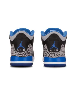 Jordan Kids エアジョーダン3 レトロ BG Sport Blue スニーカー ブラック - サムネイル2