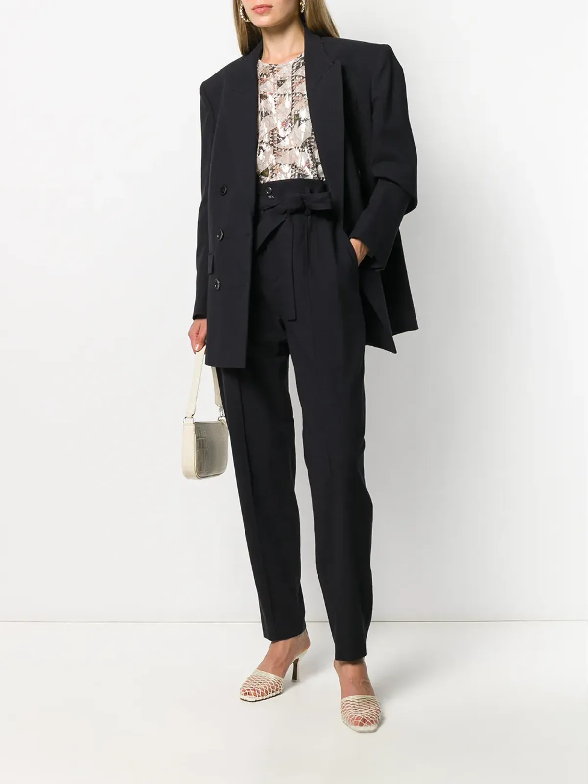 ISABEL MARANT ハイウエスト テーパードパンツ - 画像2