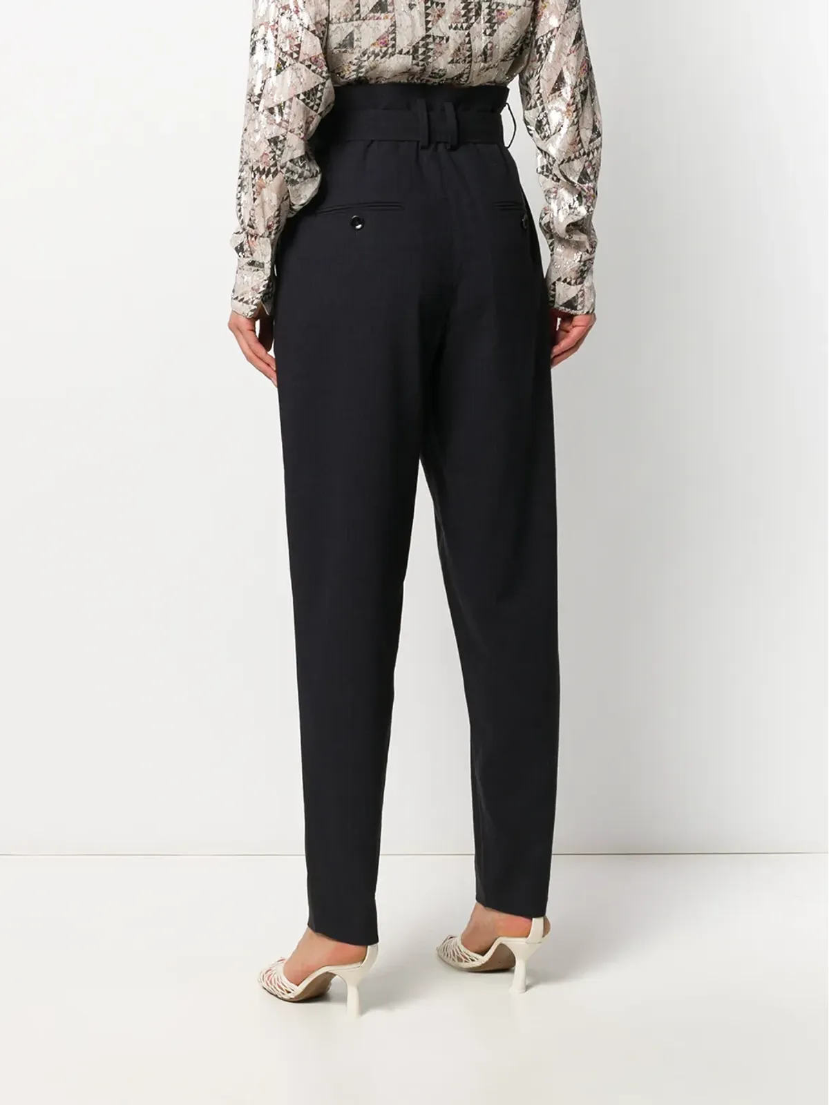 ISABEL MARANT ハイウエスト テーパードパンツ - 画像4