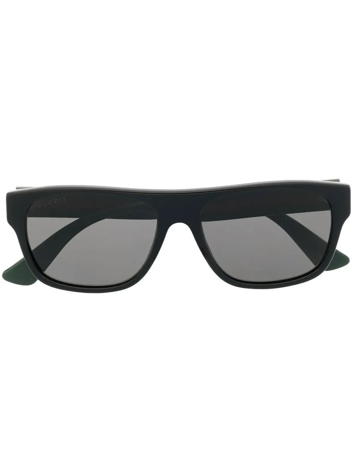 Gucci Eyewear 矩形フレームサングラス - Black - 画像1