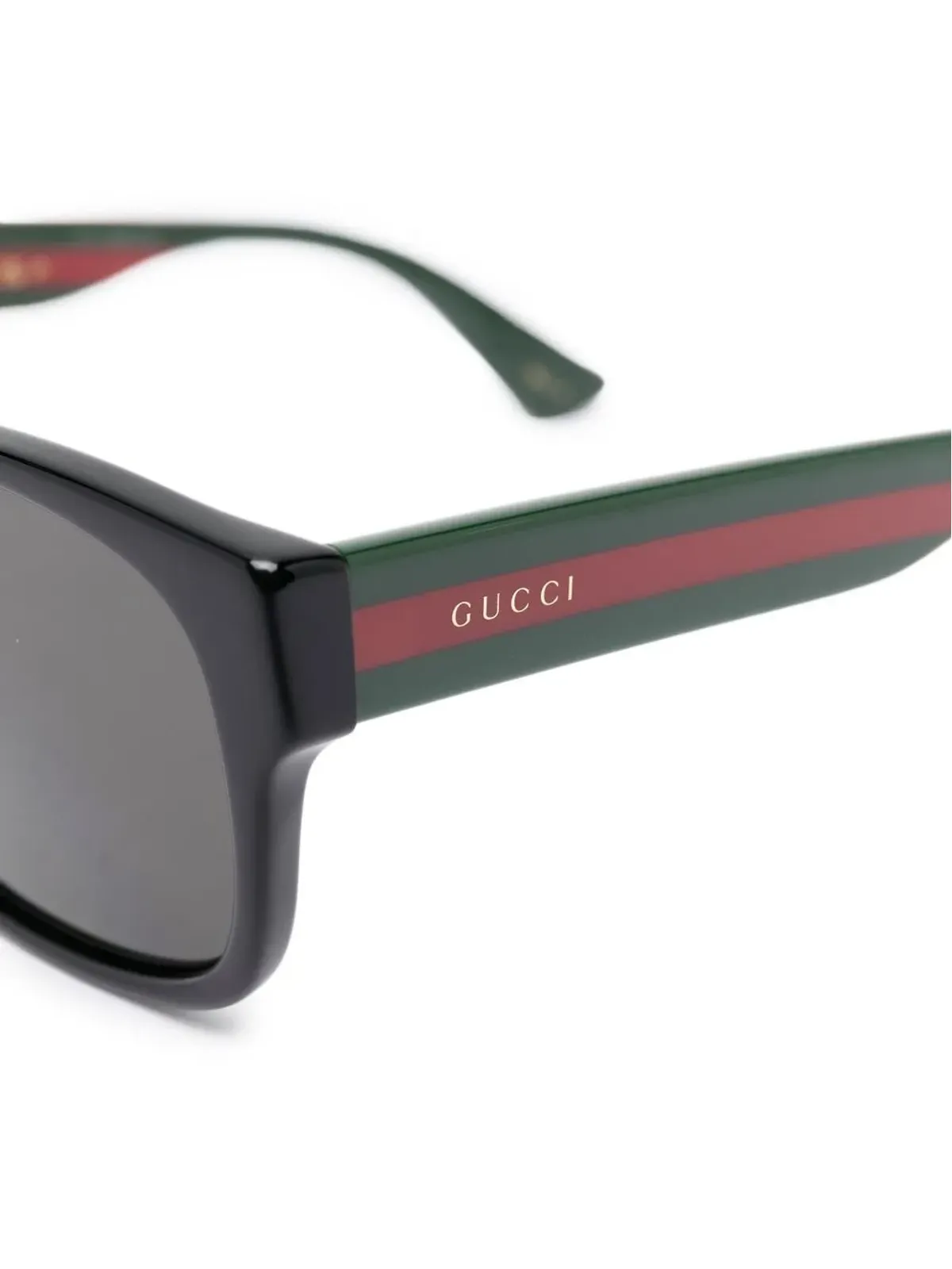 Gucci Eyewear 矩形フレームサングラス - Black - 画像3