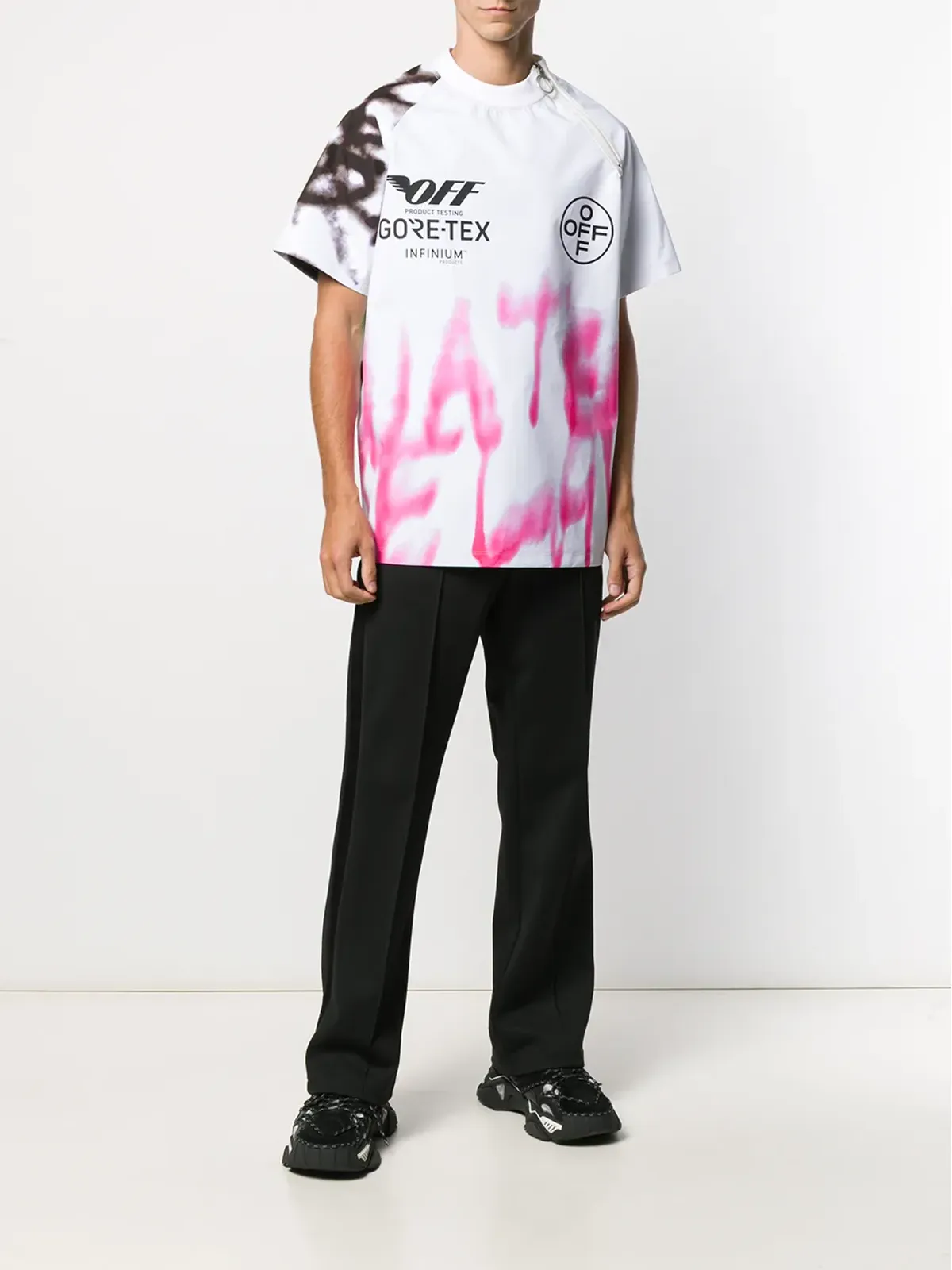 Off-White ゴアテックス グラフィティプリントTシャツ - 画像2