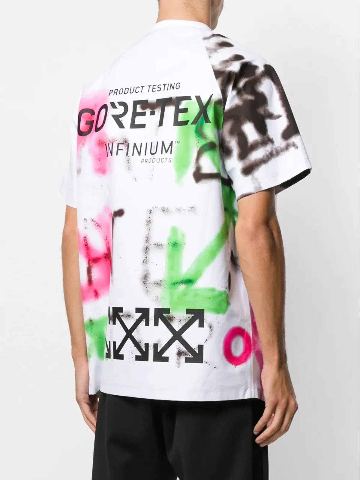 Off-White ゴアテックス グラフィティプリントTシャツ - 画像4