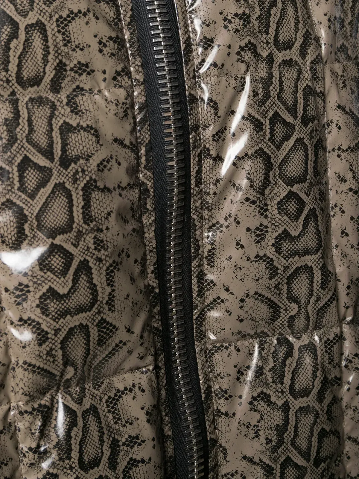 Ienki Ienki printed puffer jacket - Brown - 画像5