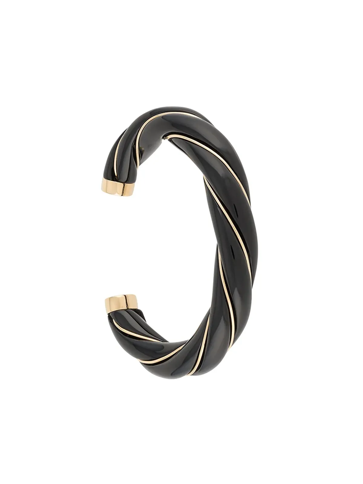 Aurelie Bidermann ディアナ エナメル付きツイストカフ - 画像1