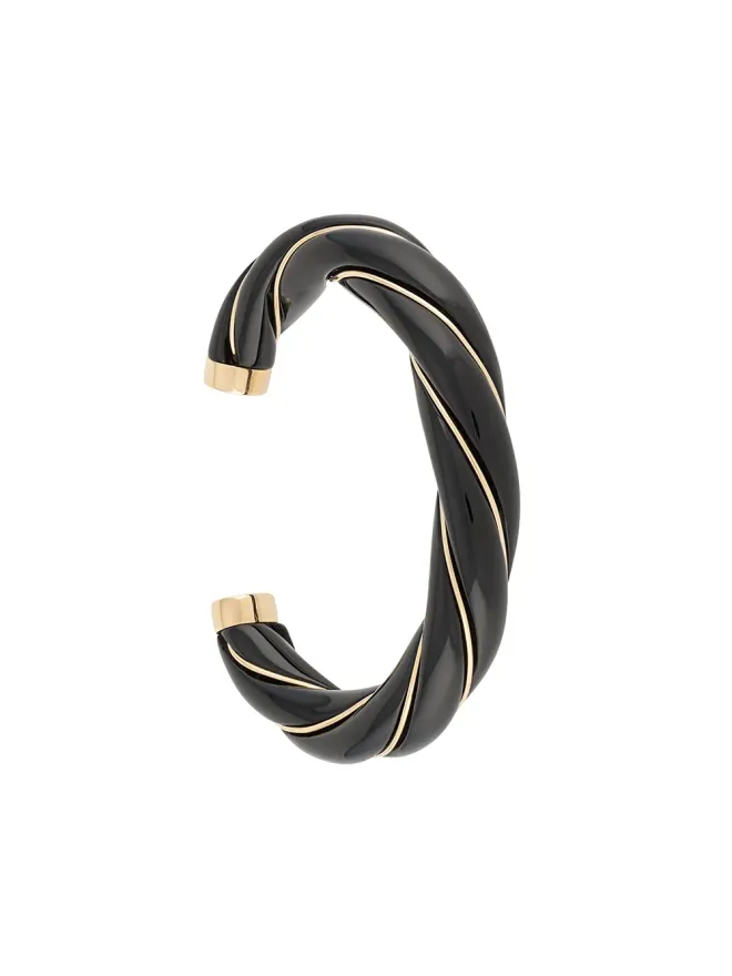 Aurelie Bidermann Aurelie Bidermann ディアナ エナメル付きツイストカフの商品画像